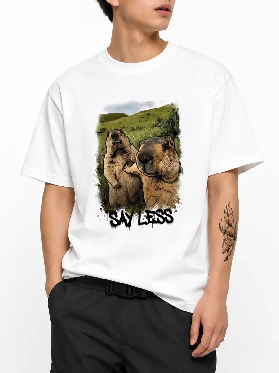 Say less 260gsm premium combed cotton loose fit streetwear t shirt details 5.webp