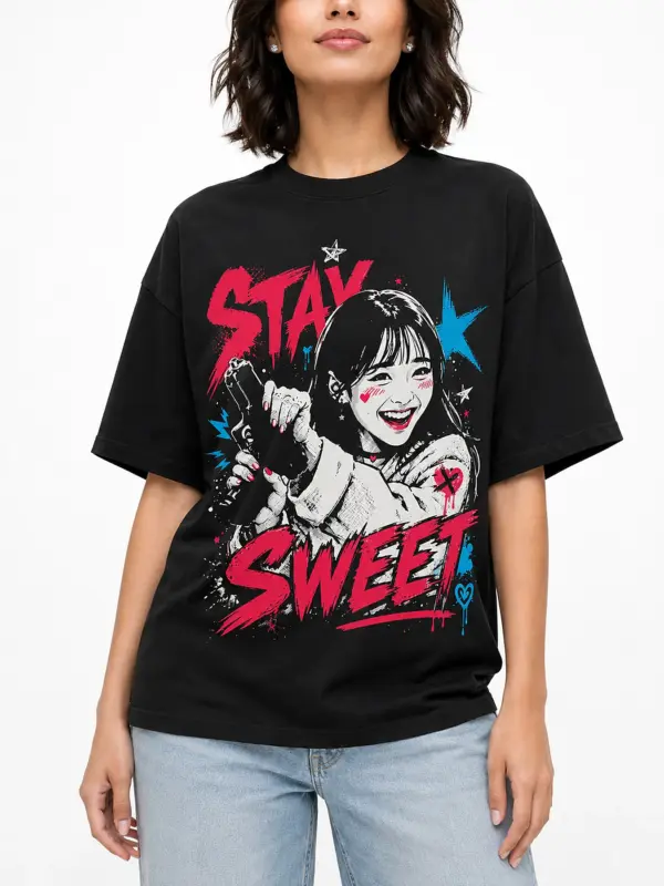 Stay sweet oversize tee details 2.webp