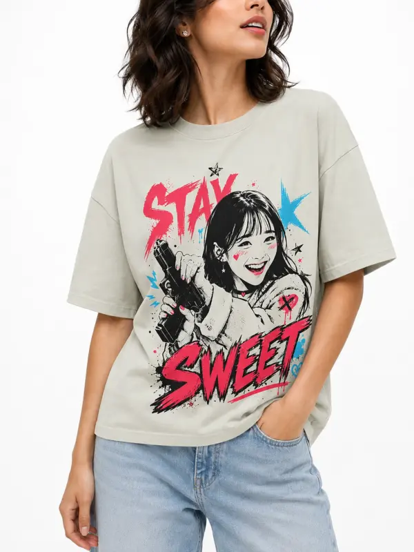Stay sweet oversize tee details 4.webp