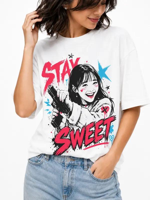 Stay sweet oversize tee details 5.webp