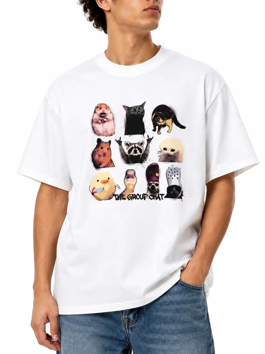 The group chart meme streetwear t shirt details 5.webp