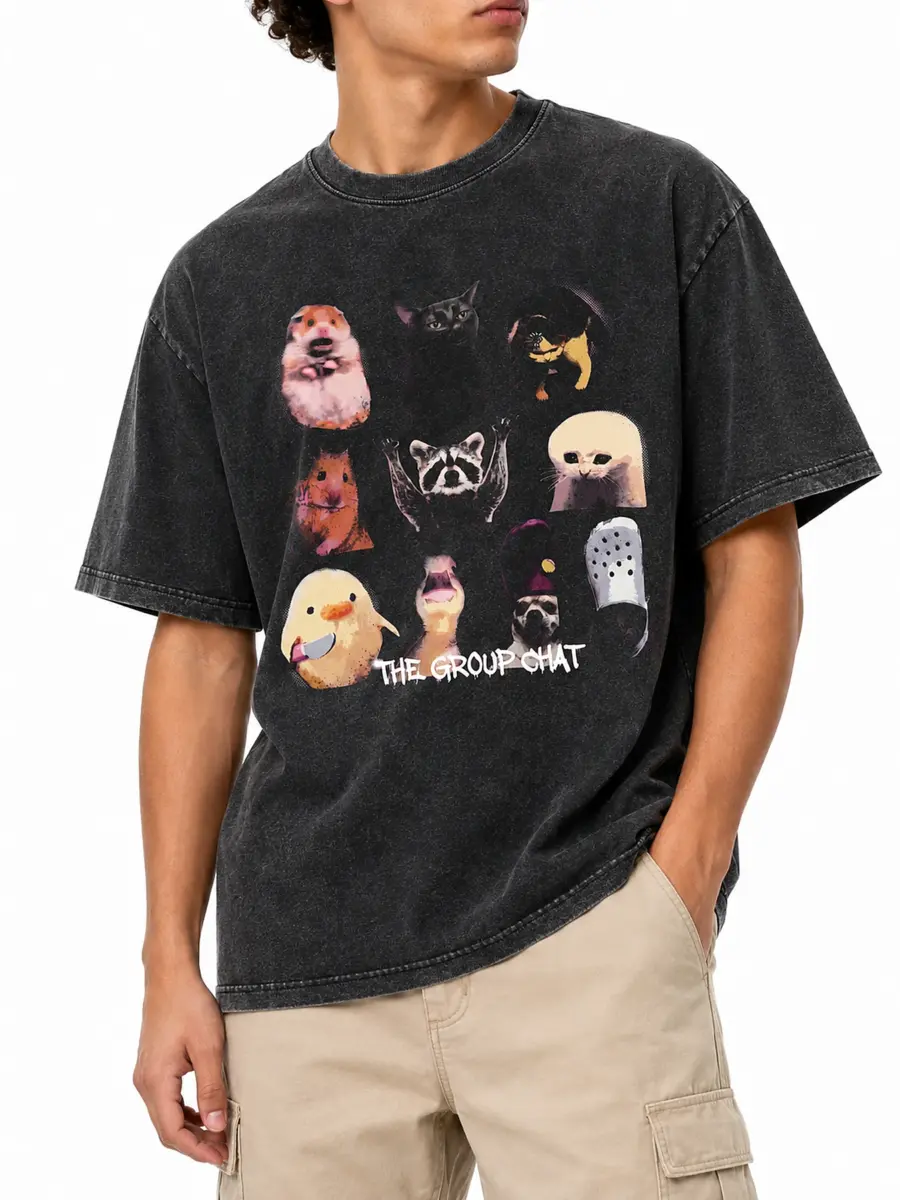 The group chart meme streetwear t shirt details 6.webp