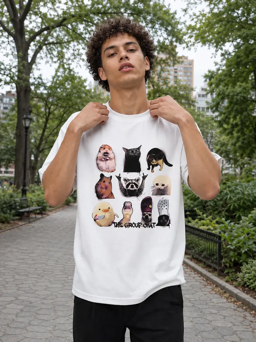 The group chart meme streetwear t shirt details 8.webp