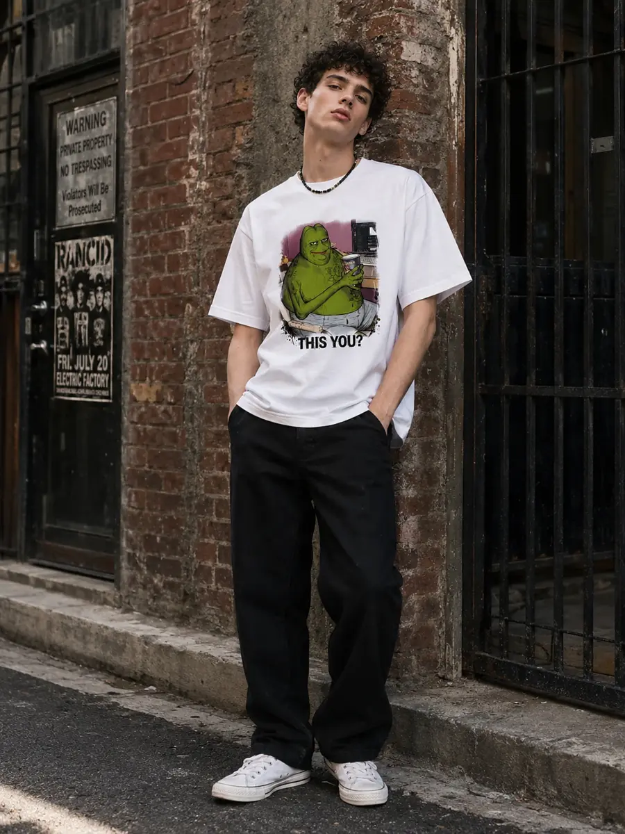 This you meme loose fit streetwear t shirt details 4.webp