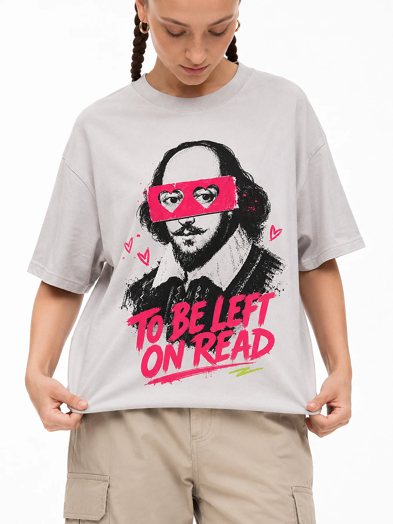 To be left on read oversize tee details 1.webp
