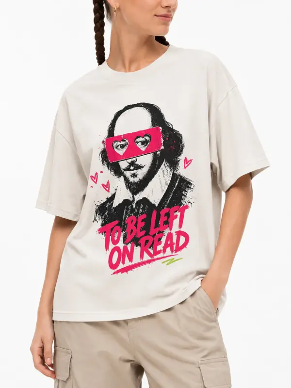 To be left on read oversize tee details 3.webp