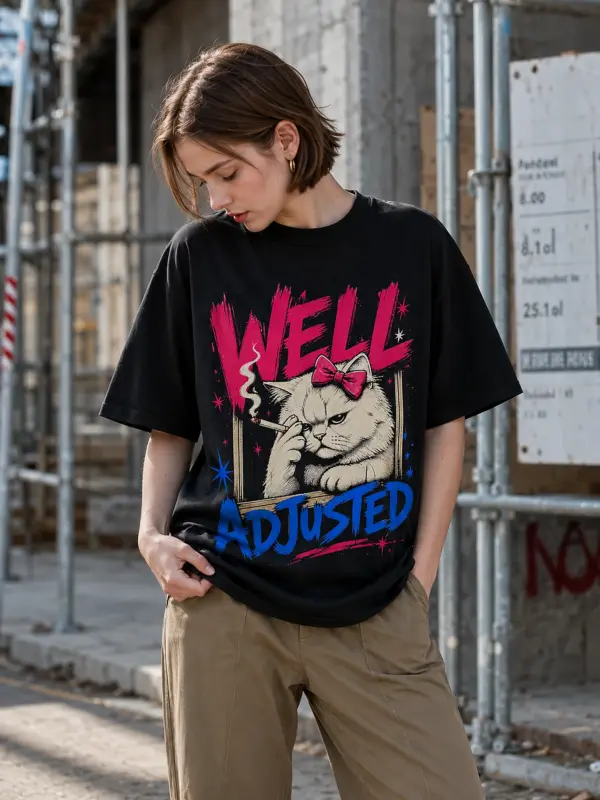 Well adjusted oversize tee model 1.webp