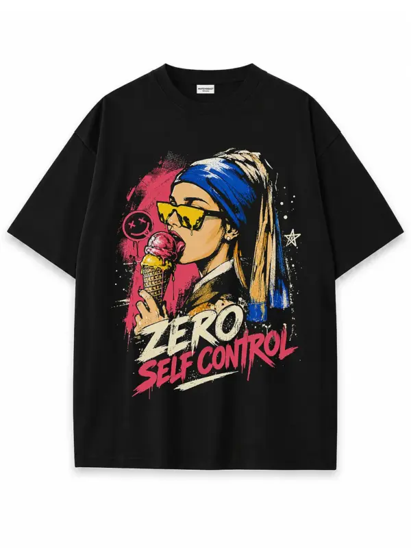 Zero self control oversize tee 2 black.webp