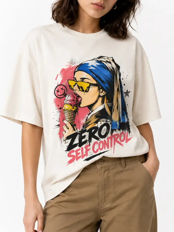 Zero self control oversize tee details 3.webp