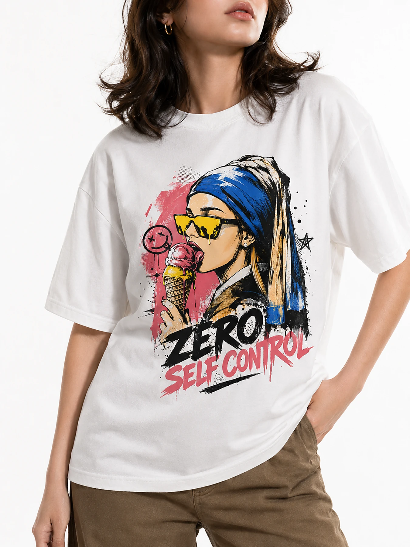 Zero self control oversize tee details 5.webp