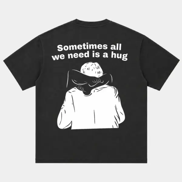 All we need is a hug t shirt 3 black.webp