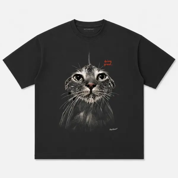 Doing great wet cat graphic tee 4 doing20great20wet20cat black.webp
