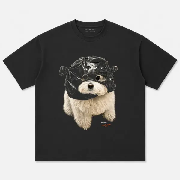 Foil hat dog graphic tee 4 foil20hat20dog black.webp