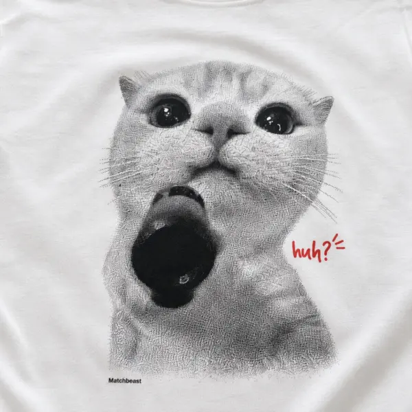 Huh microphone cat graphic tee 3 huh20microphone20cat print20detail.webp