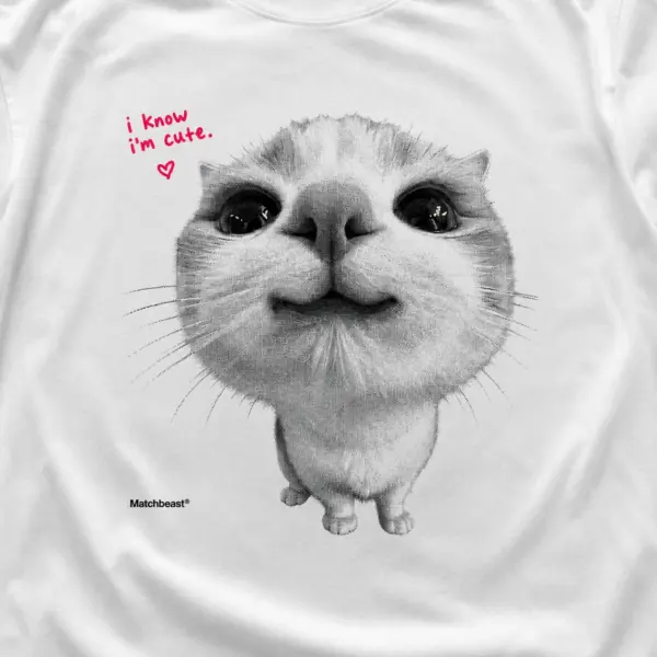Know im cute cat graphic tee 3 know20im20cute20cat print20detail.webp