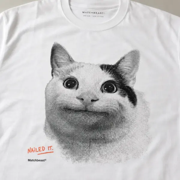 Nailed it cat graphic tee 3 nailed20it20cat print20detail.webp