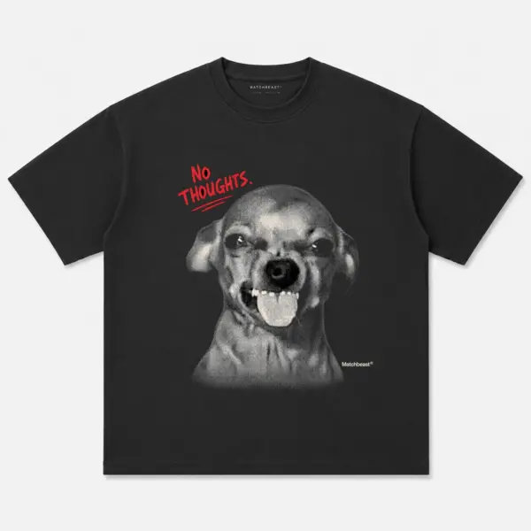 No thoughts dog graphic tee 2 no20thoughts20dog black.webp
