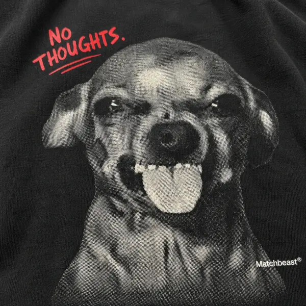 No thoughts dog graphic tee 3 no20thoughts20dog print20detail.webp