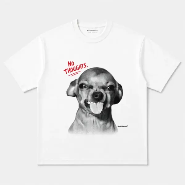 No thoughts dog graphic tee 4 no20thoughts20dog white.webp