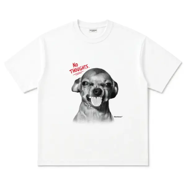 No thoughts dog t shirt no20thoughts20dog white.webp