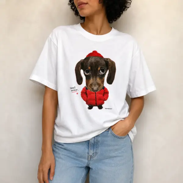 Small armor dog graphic tee 1 small20armor20dog model.webp