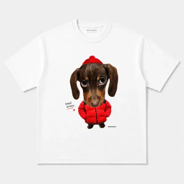 Small armor dog graphic tee 2 small20armor20dog white.webp