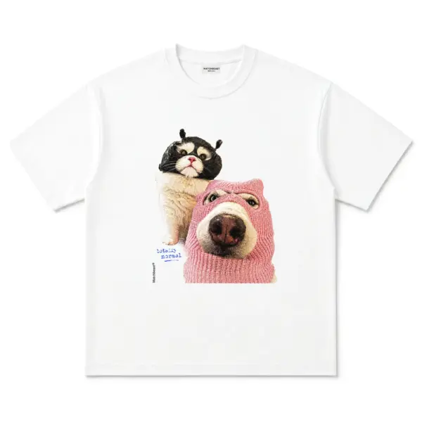 Totally normal pets t shirt totally20normal20pets white.webp