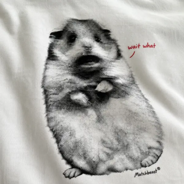 Wait what hamster graphic tee 3 wait20what20hamster print20detail.webp
