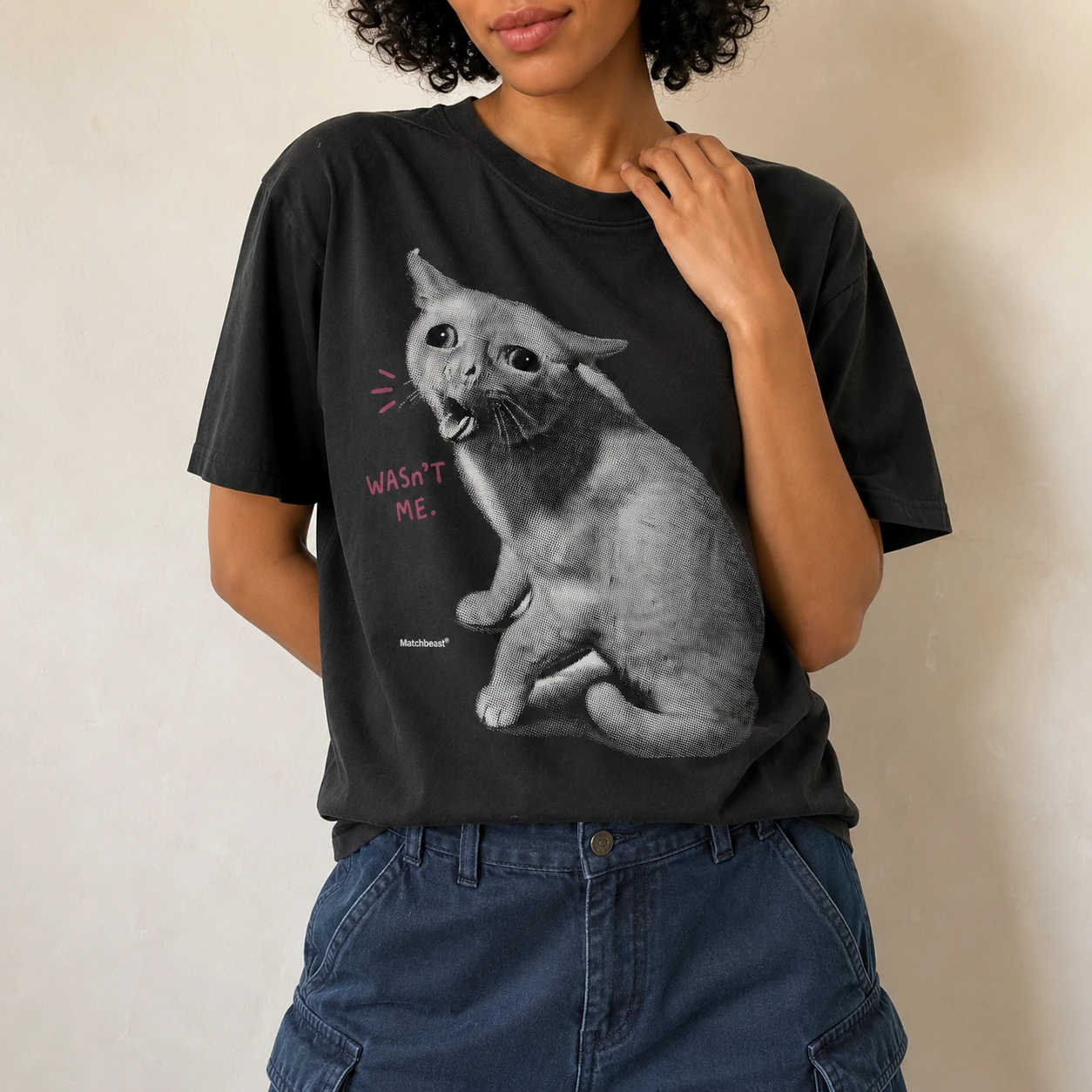 Wasnt me cat graphic tee 1 wasnt20me20cat model.webp