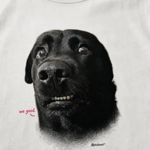 We good dog graphic tee 3 we20good20dog print20detail.webp