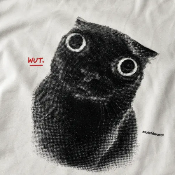 Wut cat graphic tee 3 wut20cat print20detail.webp