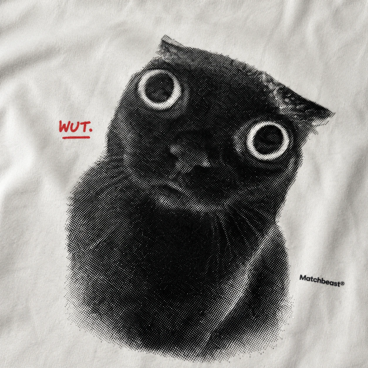 Wut cat graphic tee 3 wut20cat print20detail.webp