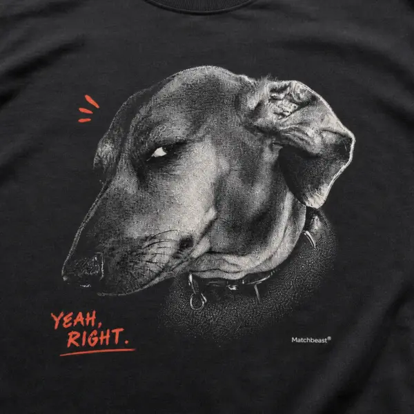 Yeah right dog graphic tee 3 yeah20right20dog print20detail.webp