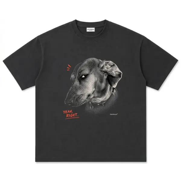 Yeah right dog t shirt yeah20right20dog black.webp