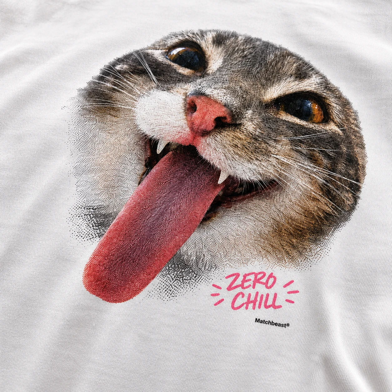 Zero chill cat graphic tee 3 zero20chill20cat print20detail.webp