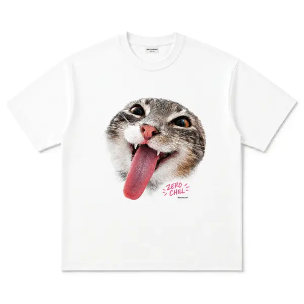 Zero chill cat t shirt zero20chill20cat white.webp