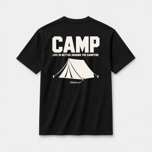 Camp life is better around the campfire black.webp