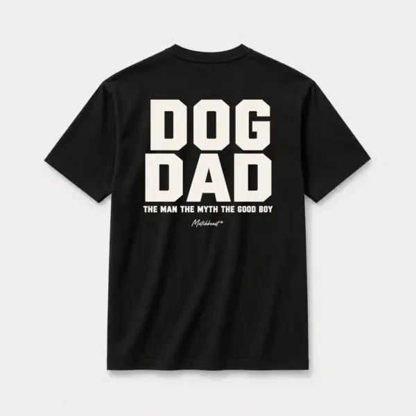 Dog dad the man the myth the good boy black.webp