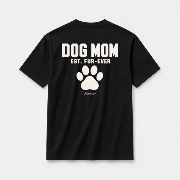 Dog mom est fur ever black.webp