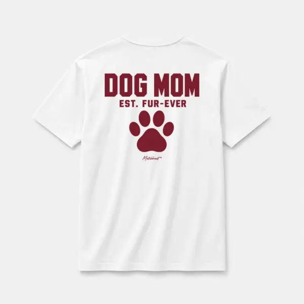 Dog mom est fur ever white.webp