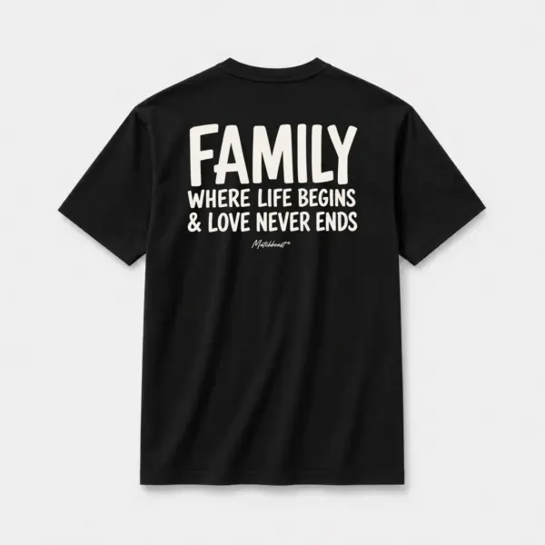 Family where life begins love never ends black.webp