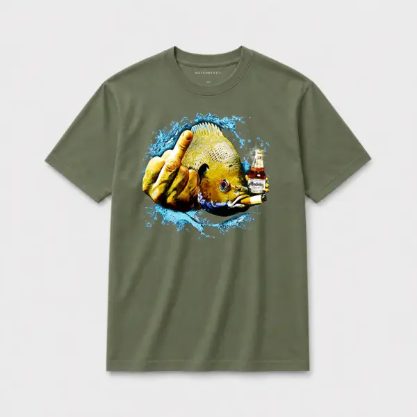 Bluegill bad attitude beer t shirt gn