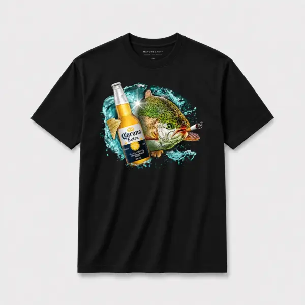 Cerveza rainbow trout t shirt b