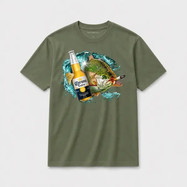 Cerveza rainbow trout t shirt gn
