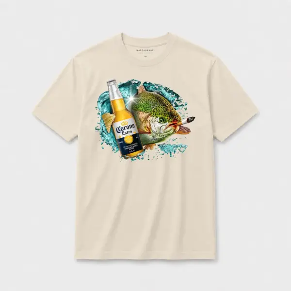 Cerveza rainbow trout t shirt s