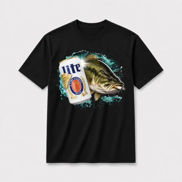 Cold lite bass t shirt black