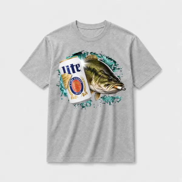 Cold lite bass t shirt gray