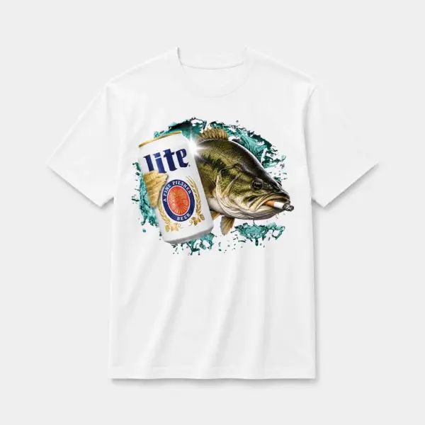 Cold lite bass t shirt white