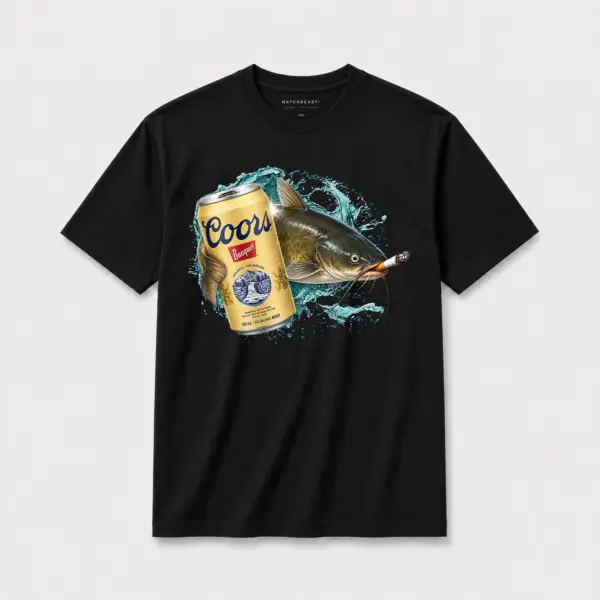 Cold one catfish t shirt b