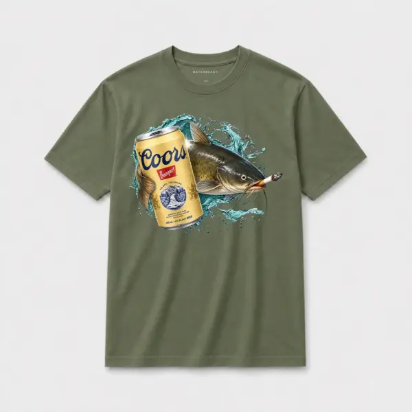 Cold one catfish t shirt d gn